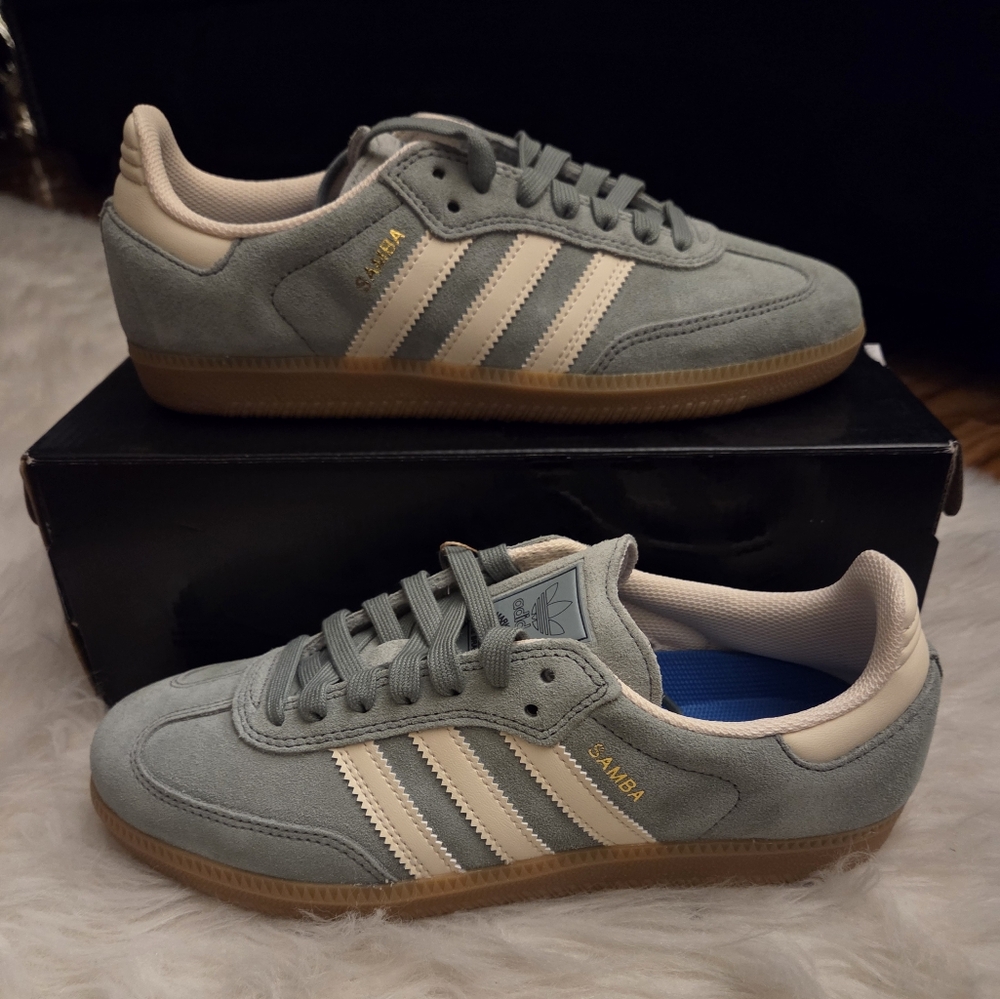 ADIDAS SAMBA ADV 'SILVER GREEN/ WONDER WHITE'